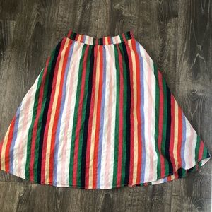 Rainbow Skirt Size Medium Cotton Zara